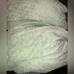 Lot of 2 Etsy Custom Green Minky Fleece Crib Sheets